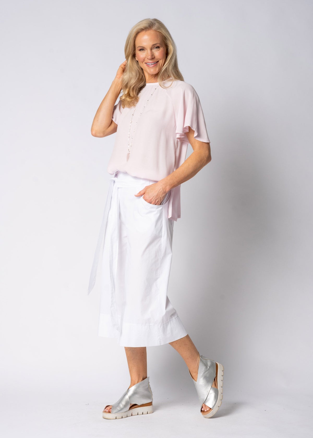 Malika Pants in White