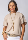 Brontia Top in Latte