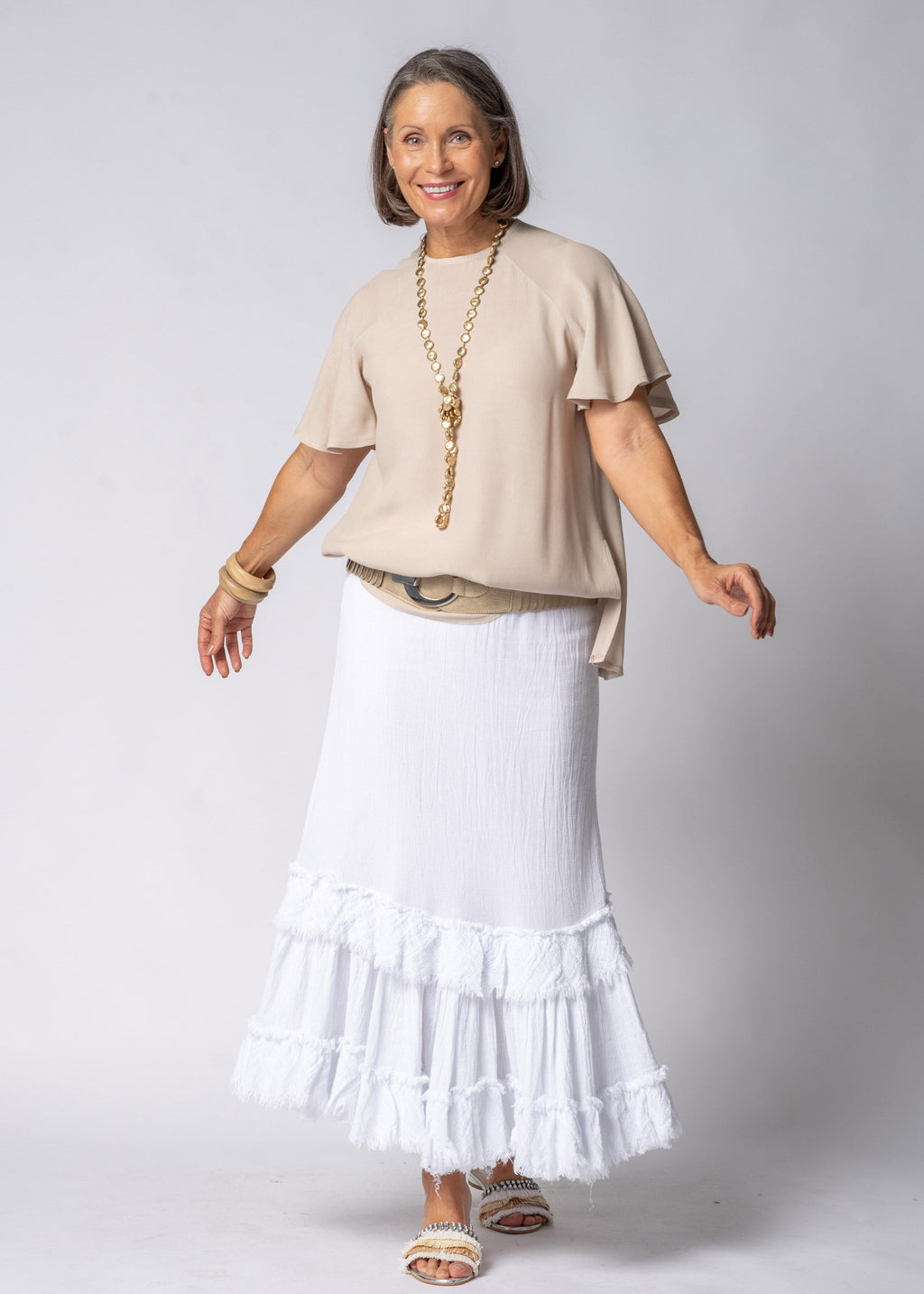Brontia Top in Latte