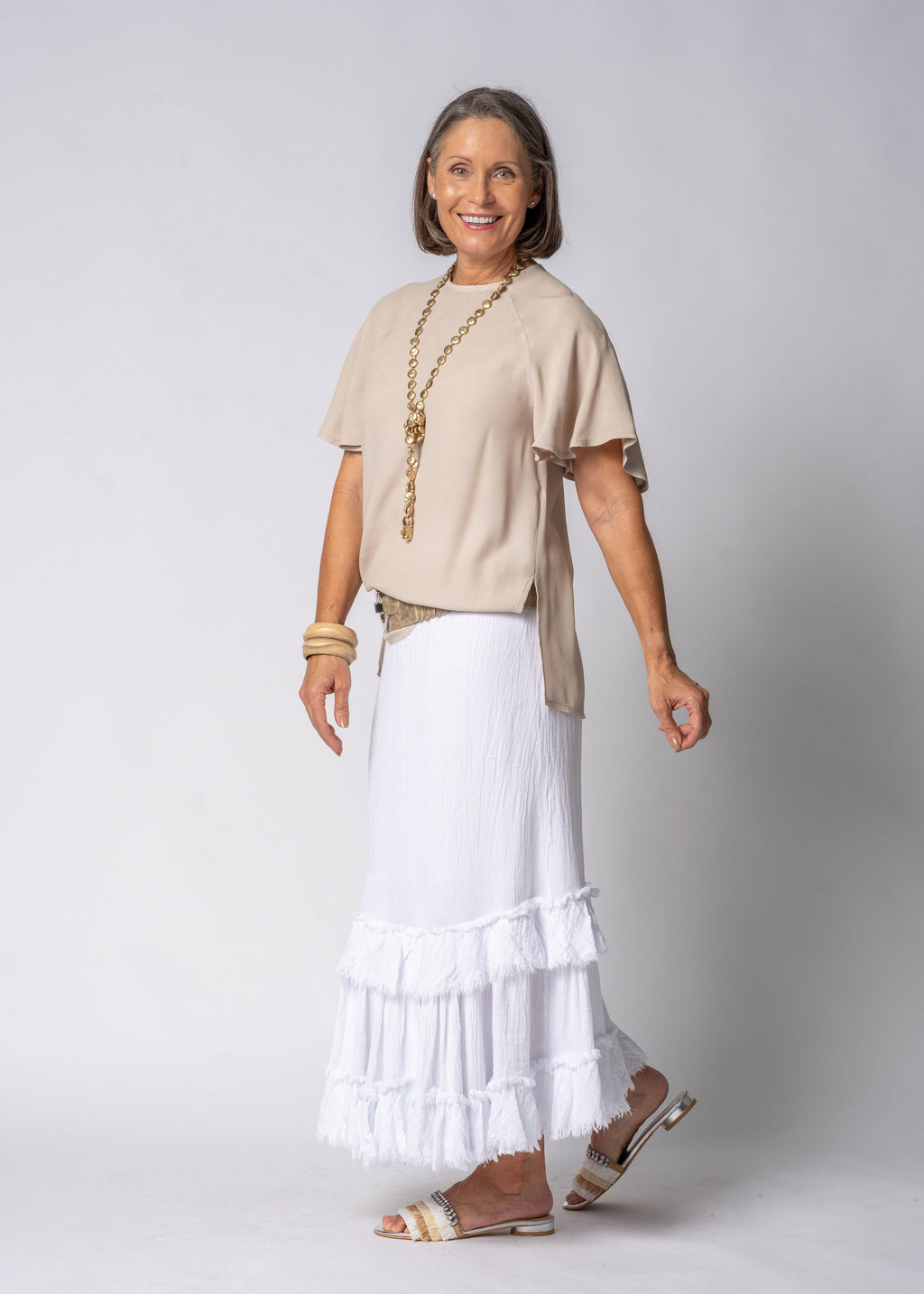 Brontia Top in Latte