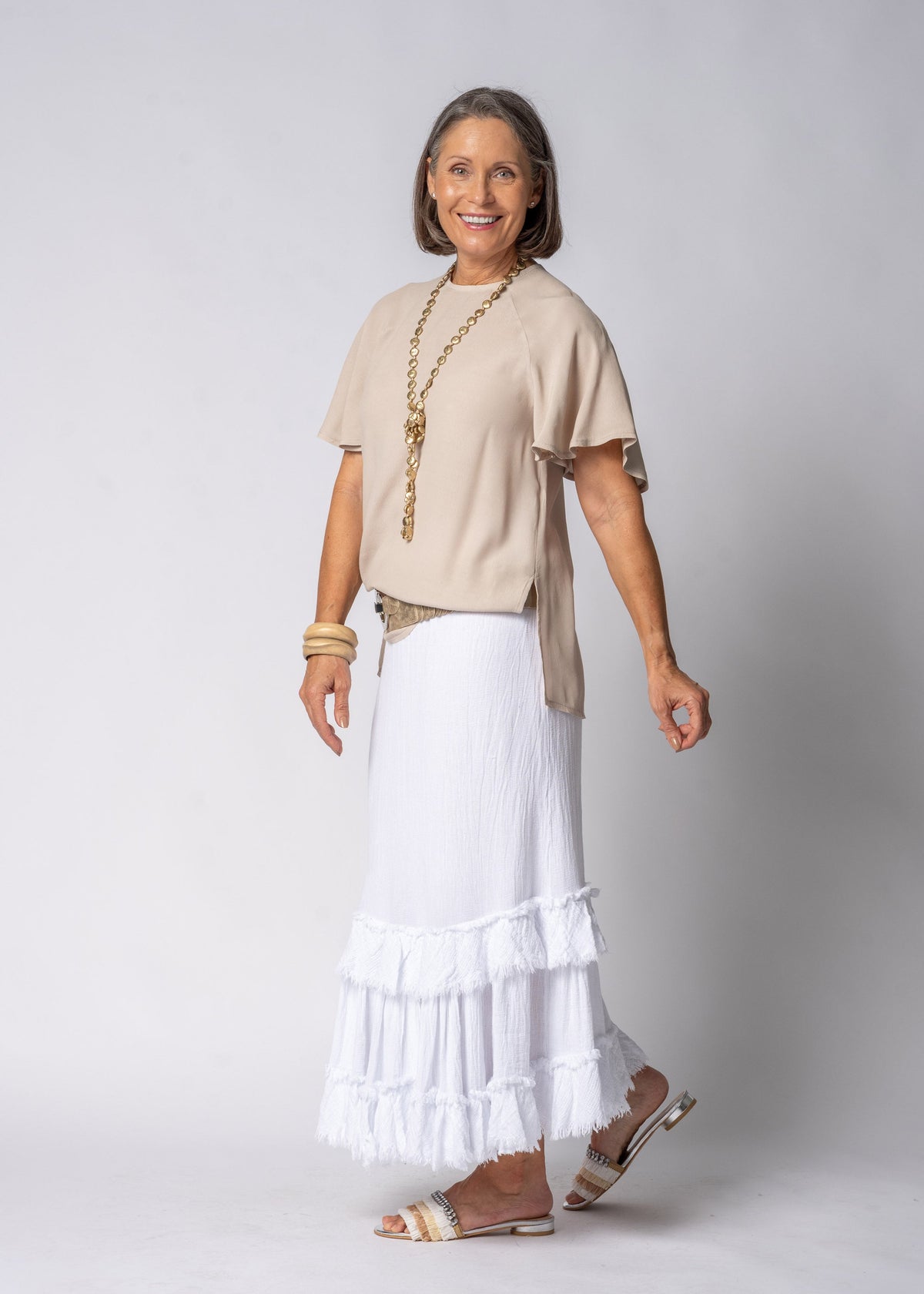 Brontia Top in Latte