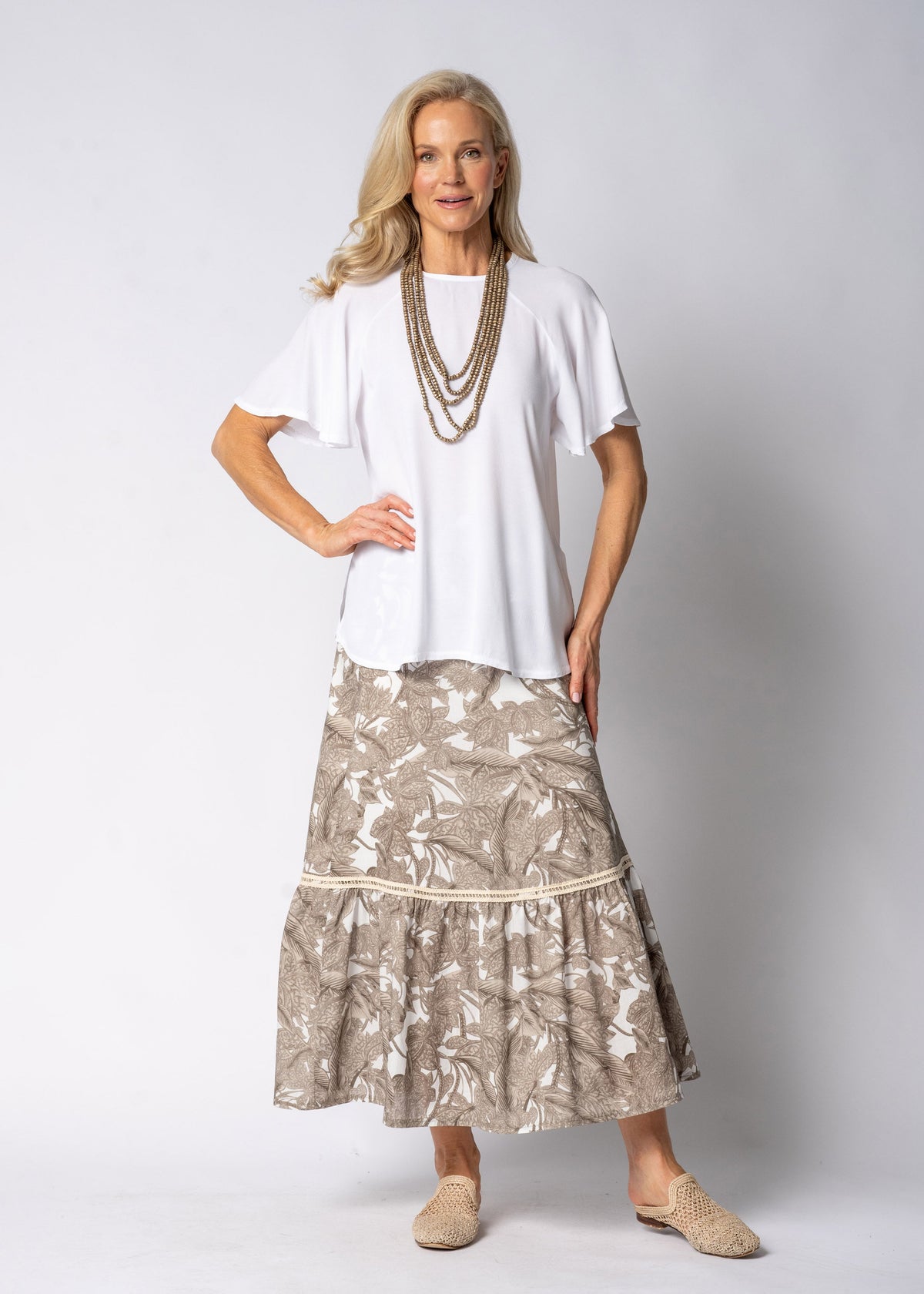 Brontia Top in White