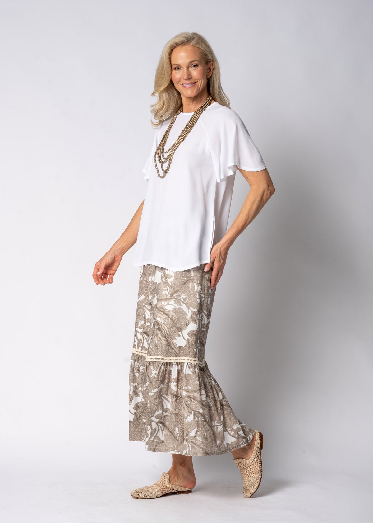 Brontia Top in White