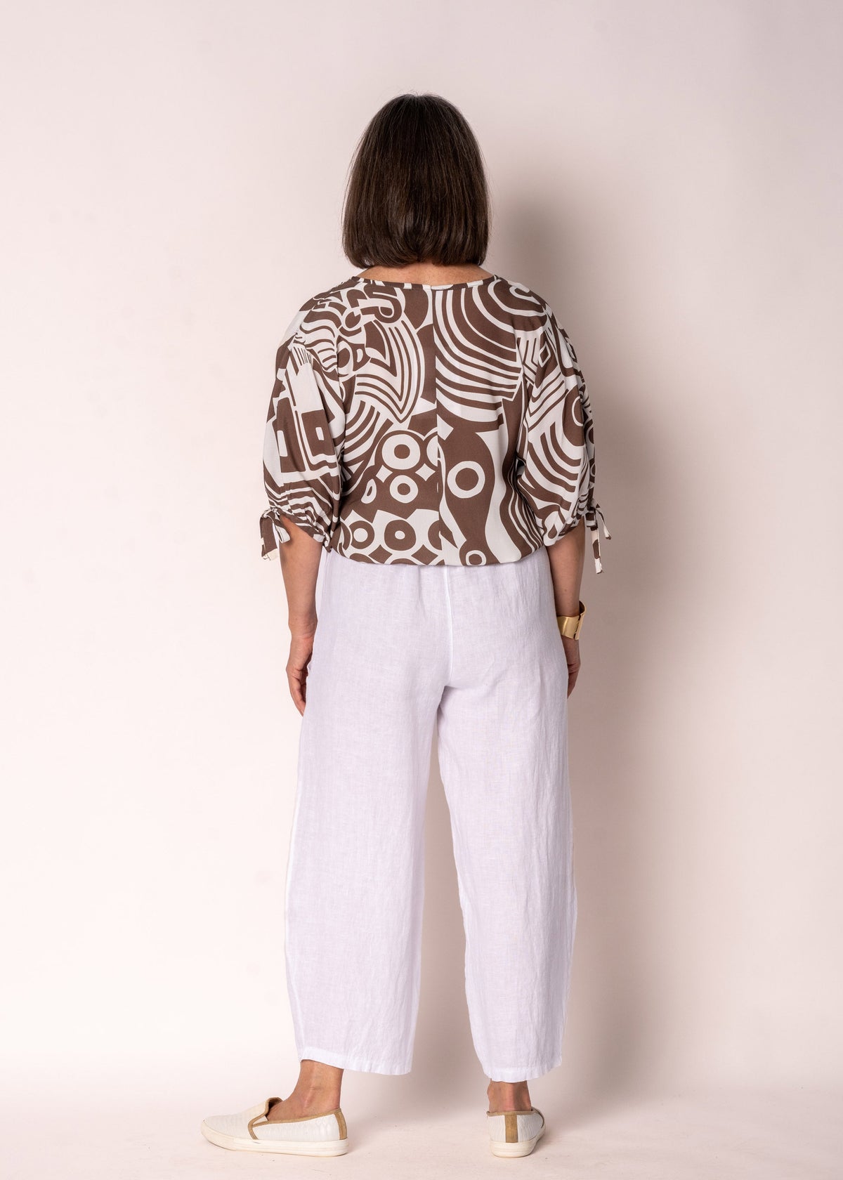 Norelle Linen Pants in White