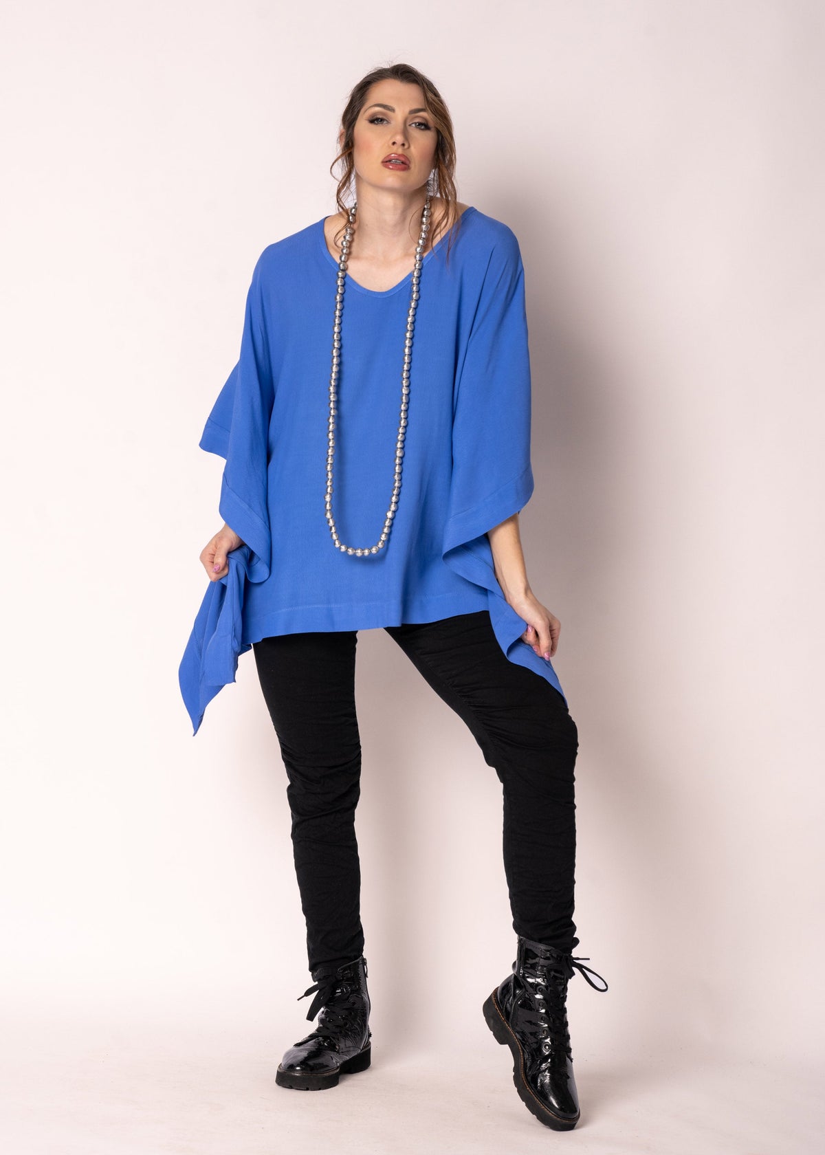 Brontie Top in Positano Blue