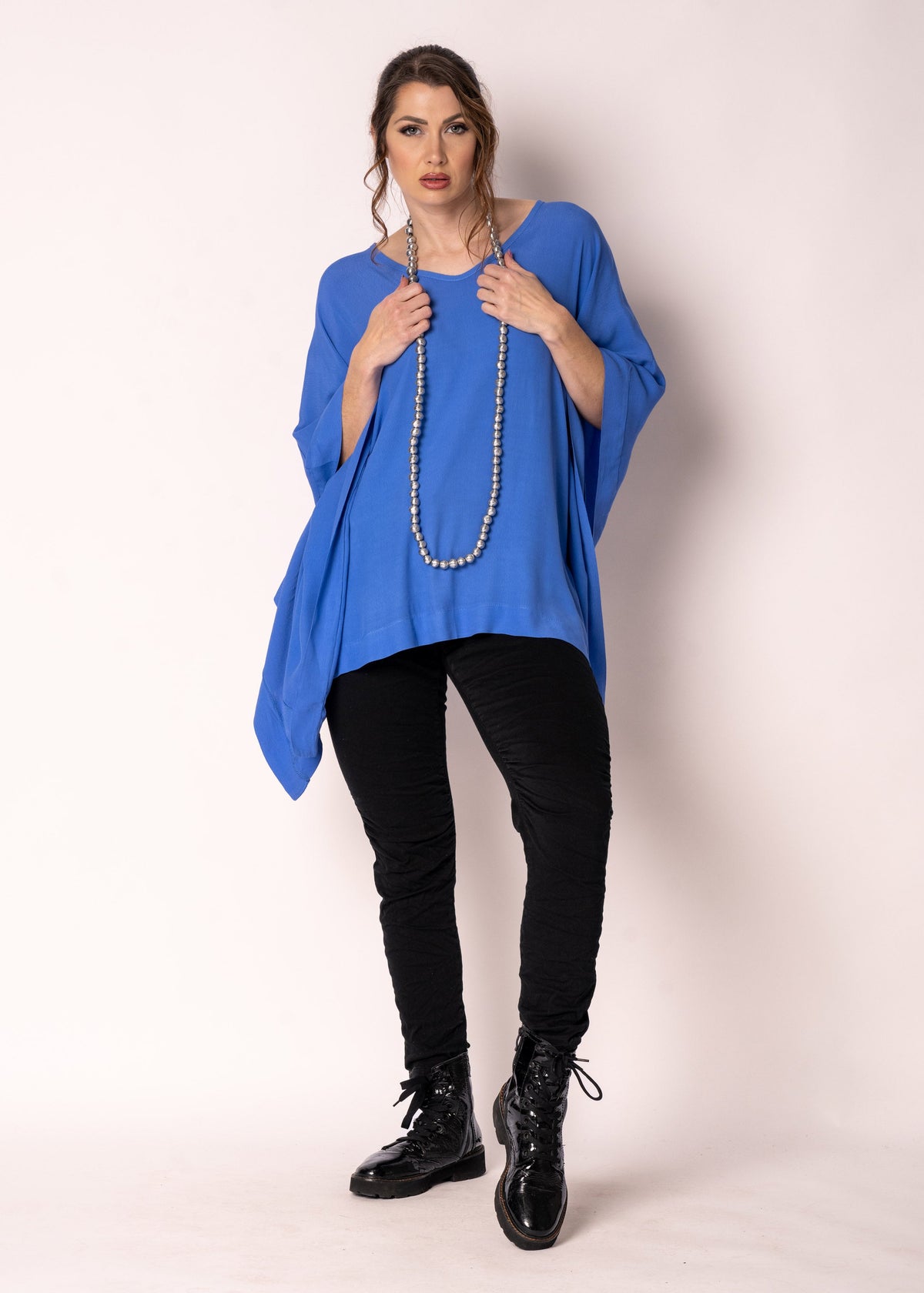 Brontie Top in Positano Blue
