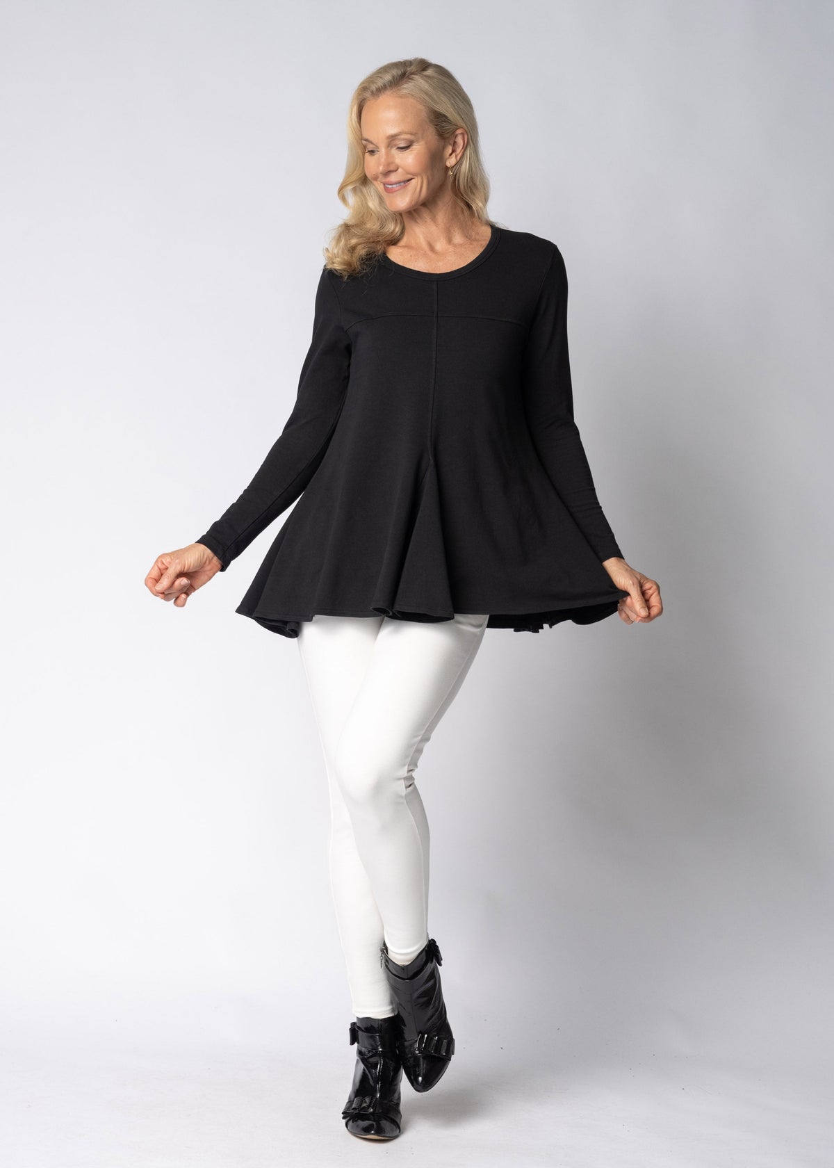 Amelinda Top in Onyx