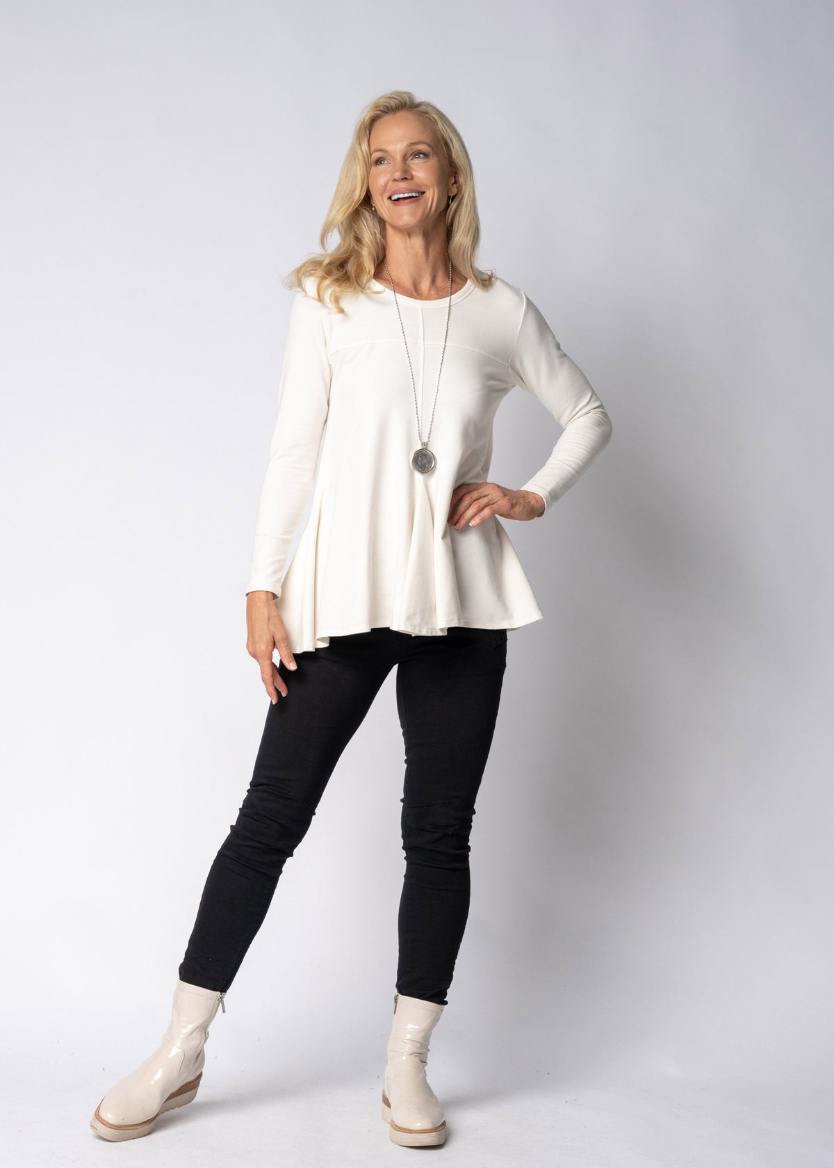 Amelinda Top in Cream