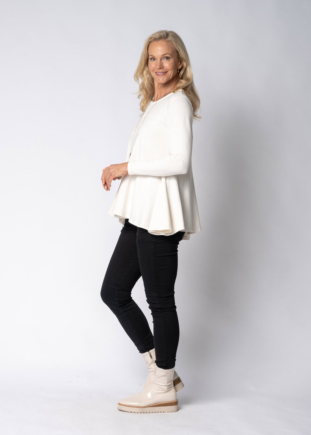 Amelinda Top in Cream