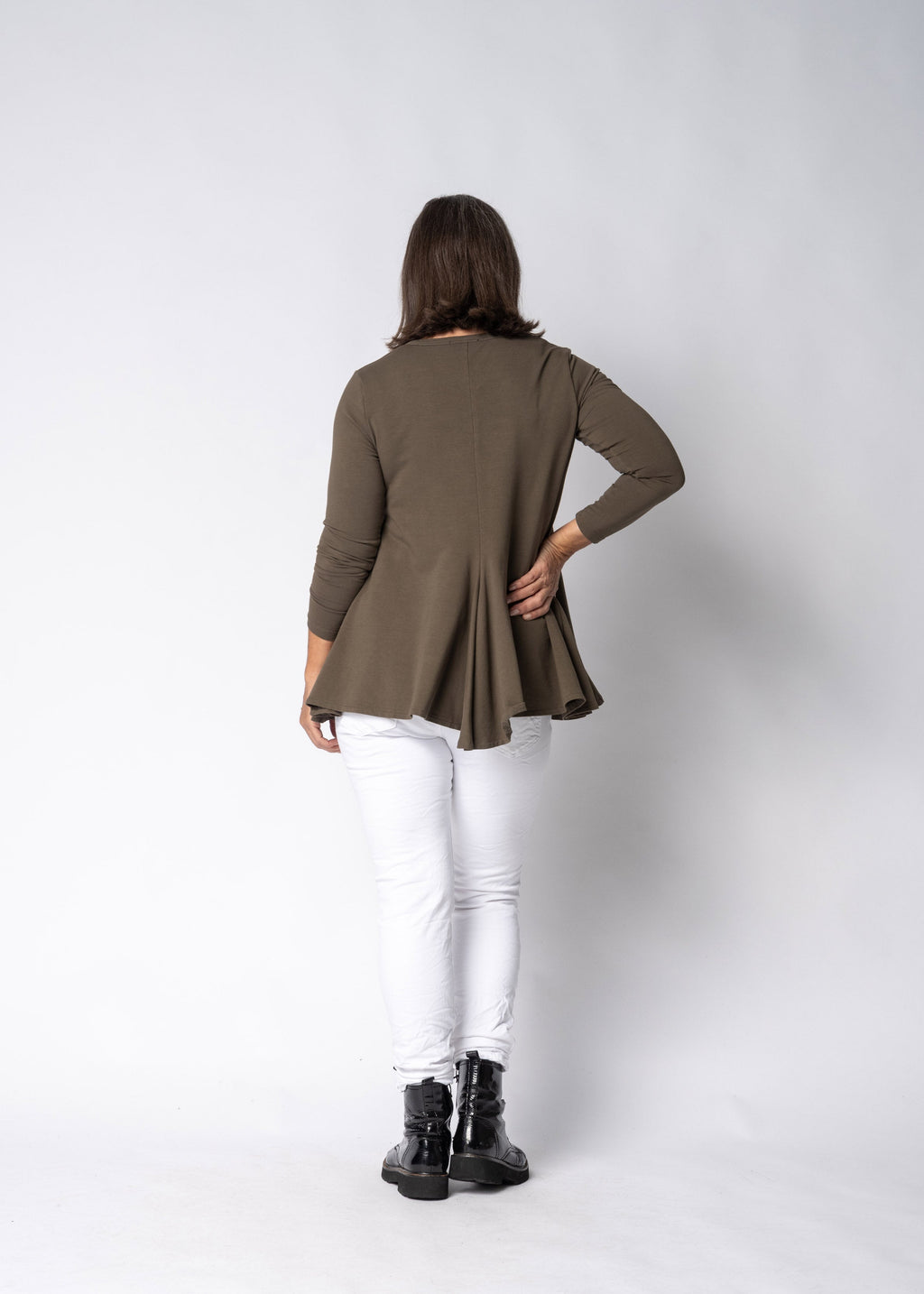 Amelinda Top in Moss Green