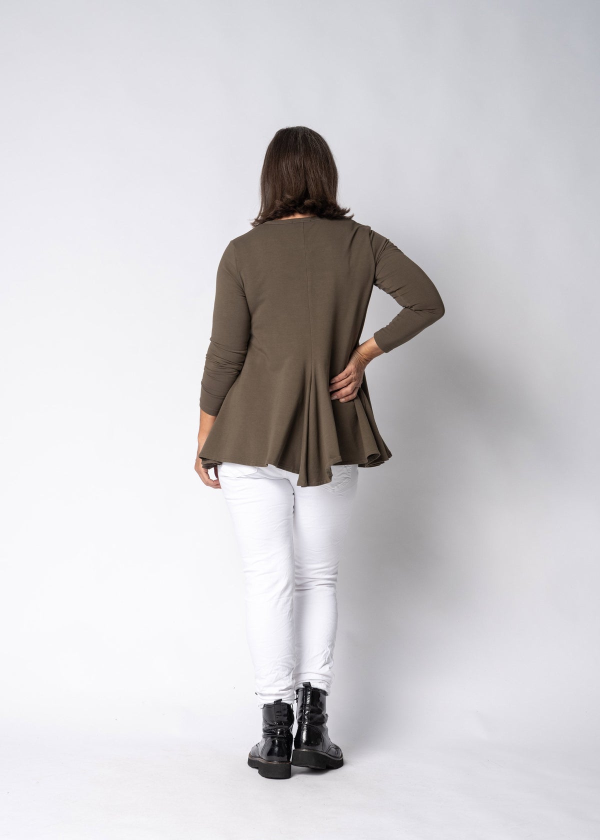 Amelinda Top in Moss Green