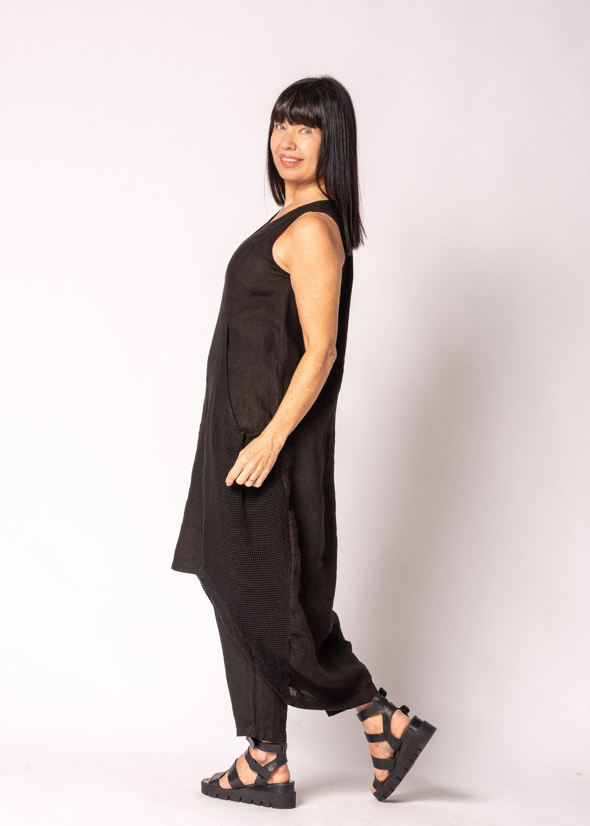 Alette Dress in Onyx