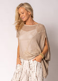 Elloway Cotton Top in Antique Beige