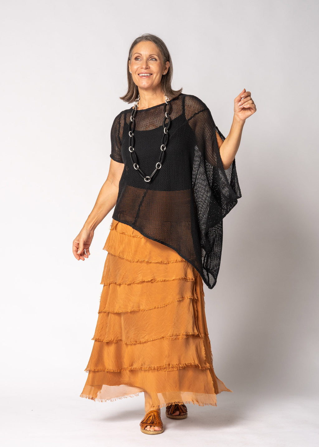 Elloway Cotton Top in Onyx