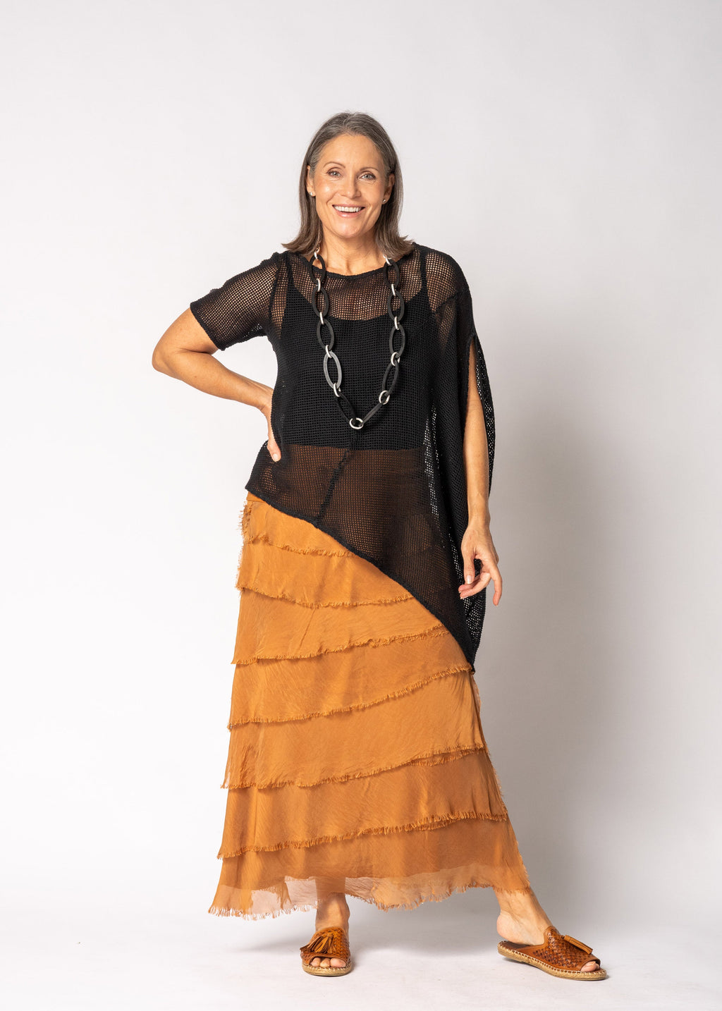 Elloway Cotton Top in Onyx