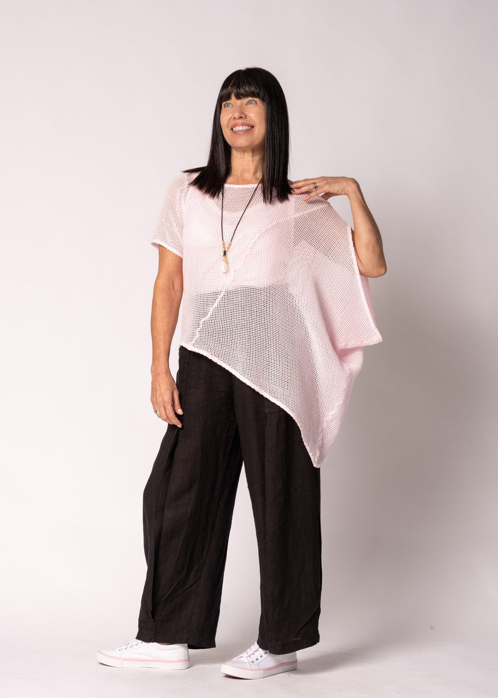 Elloway Cotton Top in Modena Pink