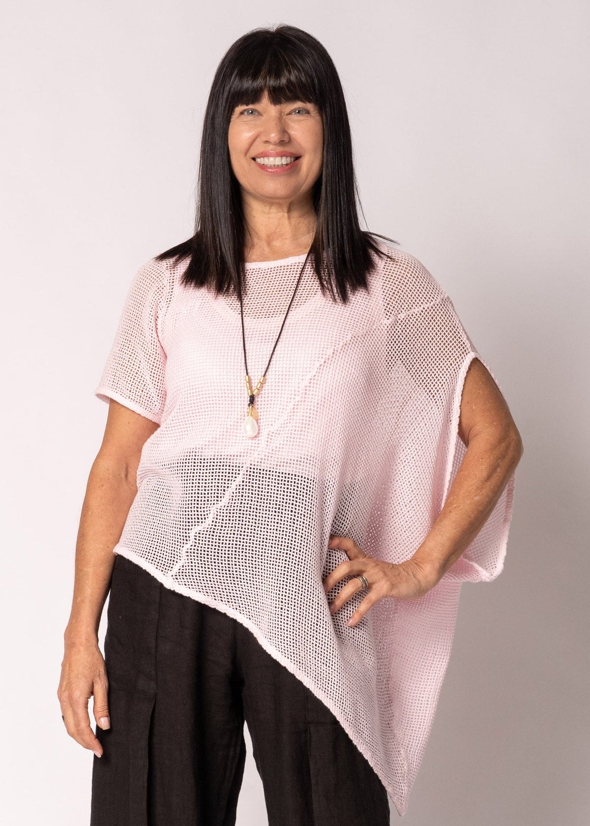 Elloway Cotton Top in Modena Pink