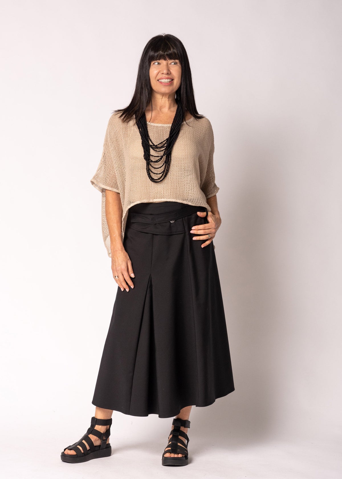 Geneva Skirt in Onyx