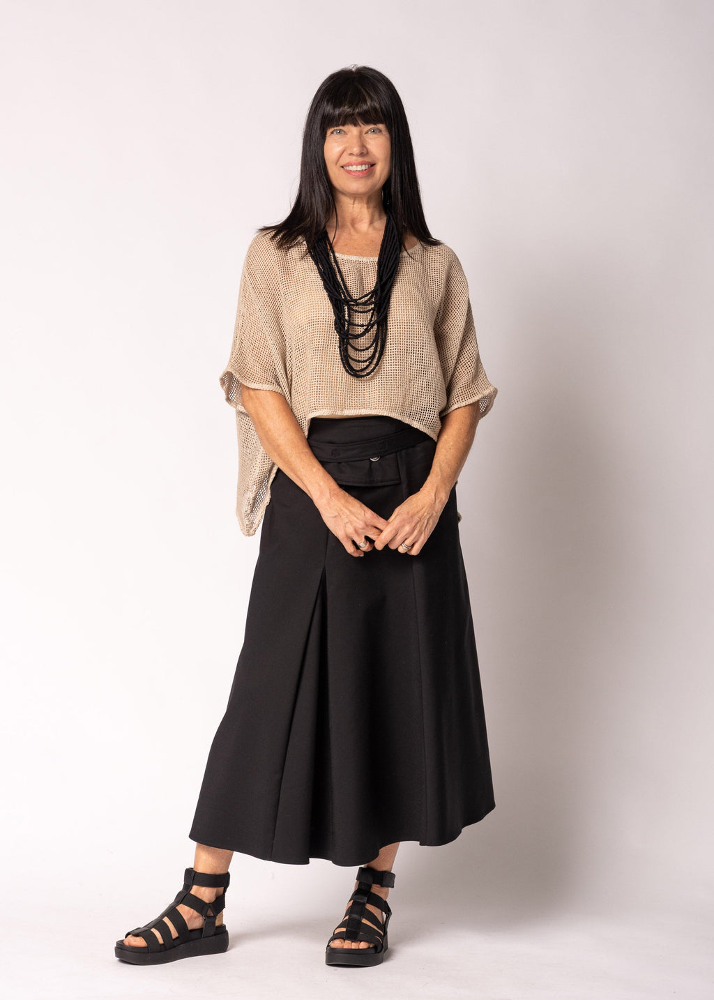 Geneva Skirt in Onyx