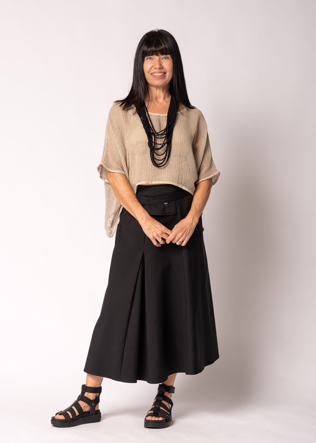 Geneva Skirt in Onyx