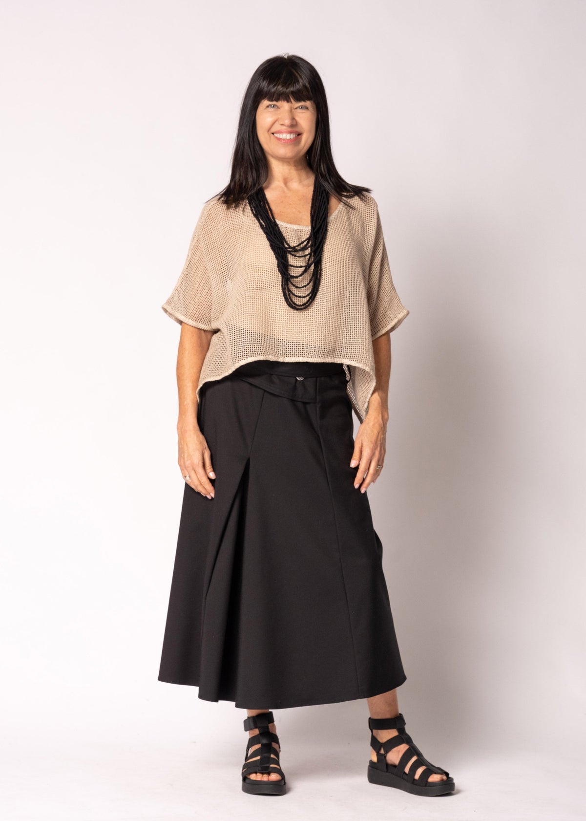 Geneva Skirt in Onyx