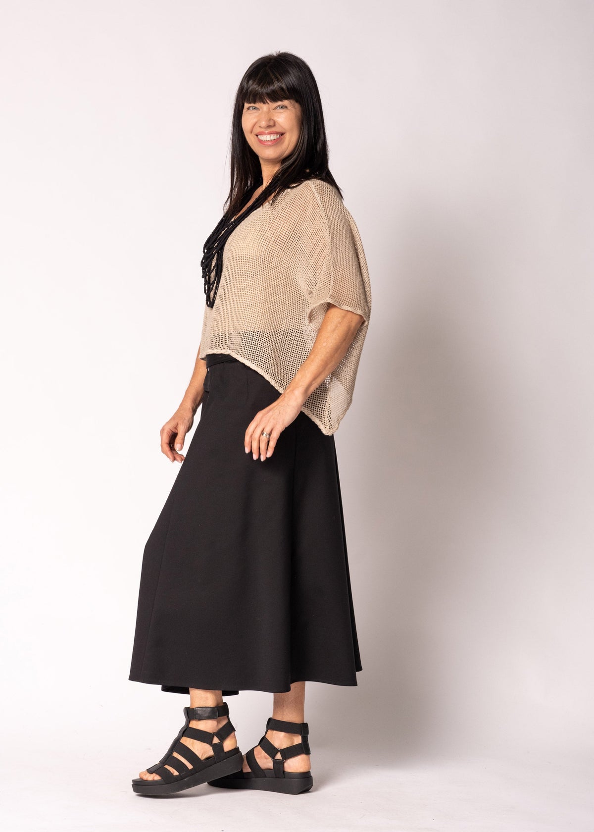 Seraya Cotton Top in Antique Beige