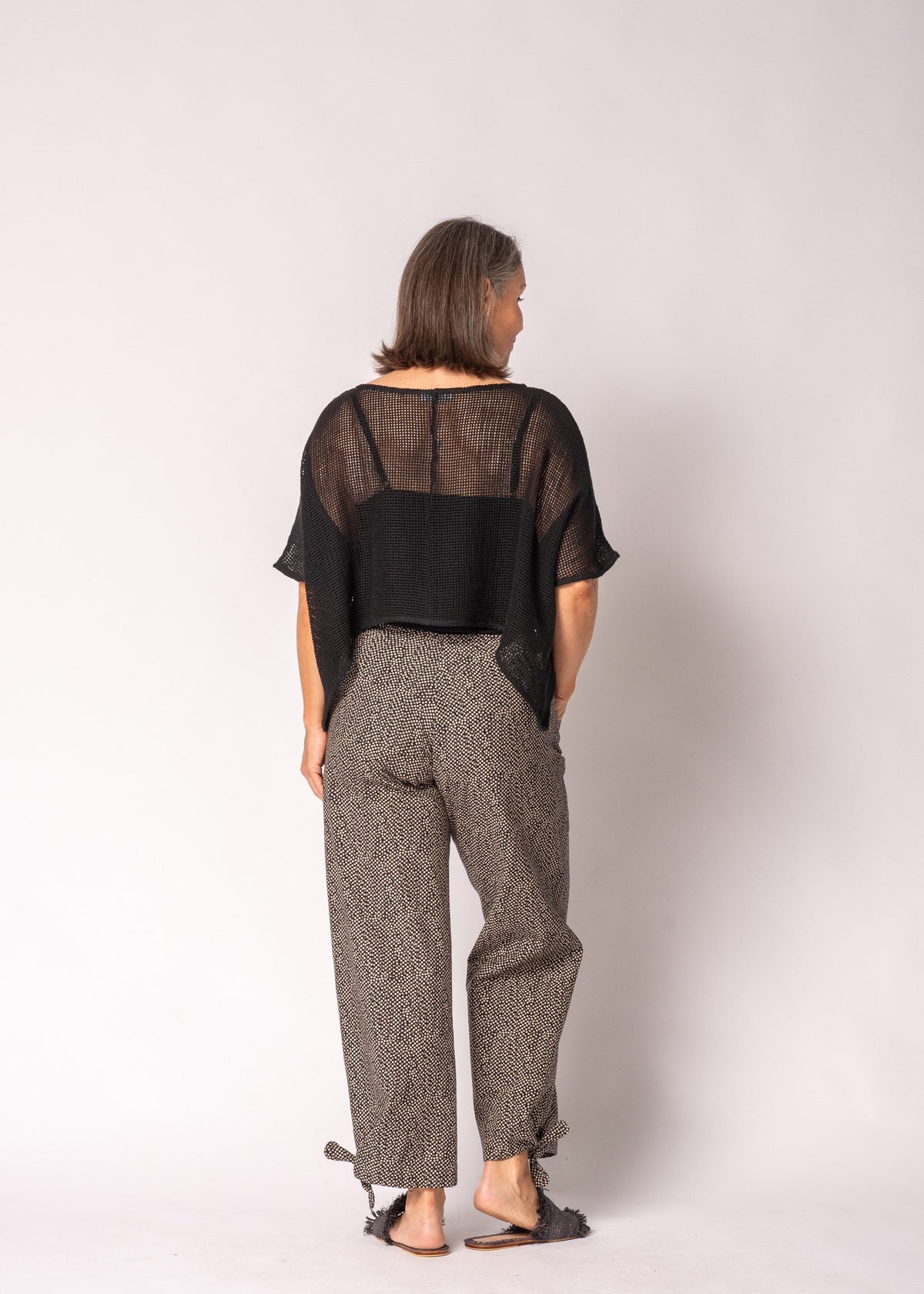 Seraya Cotton Top in Onyx