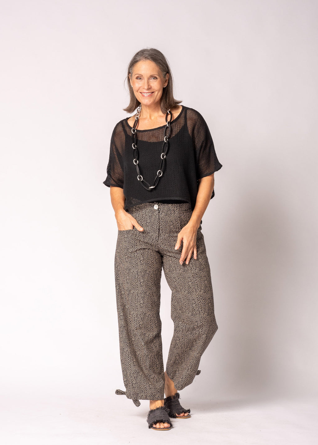 Seraya Cotton Top in Onyx