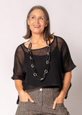 Seraya Cotton Top in Onyx