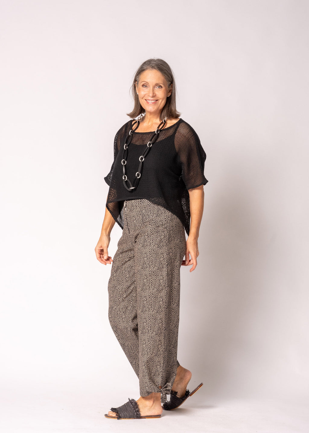 Seraya Cotton Top in Onyx
