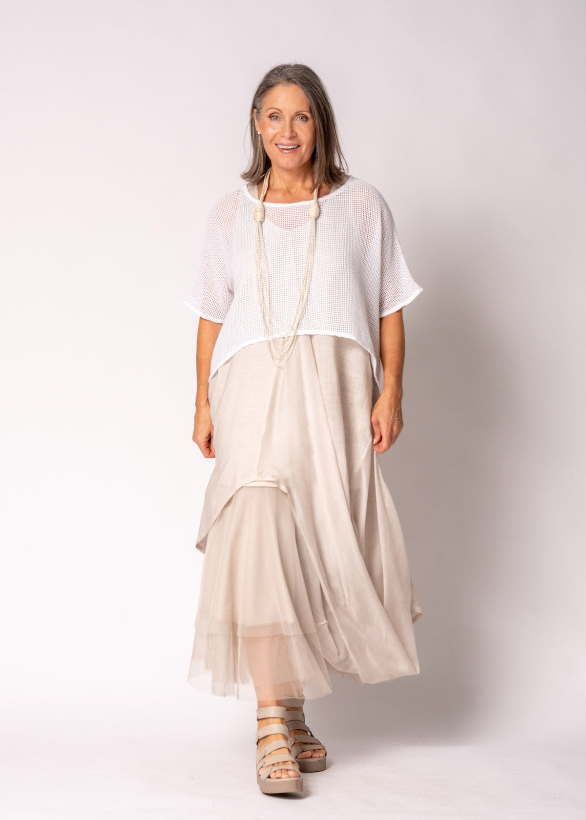 Seraya Cotton Top in White