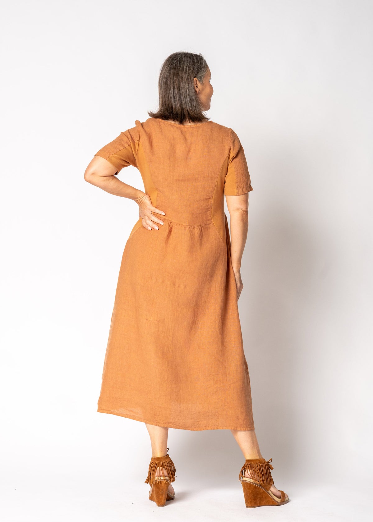 Zoraya Dress in Burnt Toffee