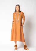 Zoraya Dress in Burnt Toffee