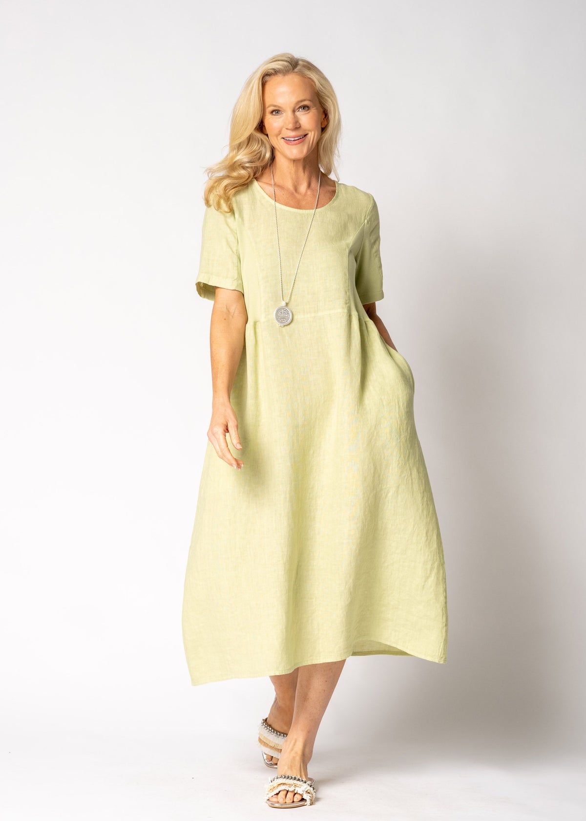 Zoraya Dress in Lily Green