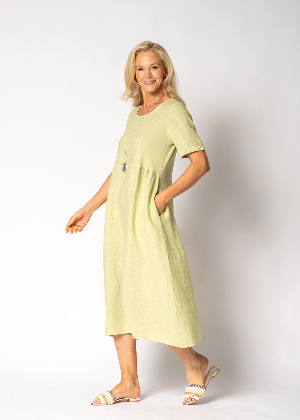 Zoraya Dress in Lily Green