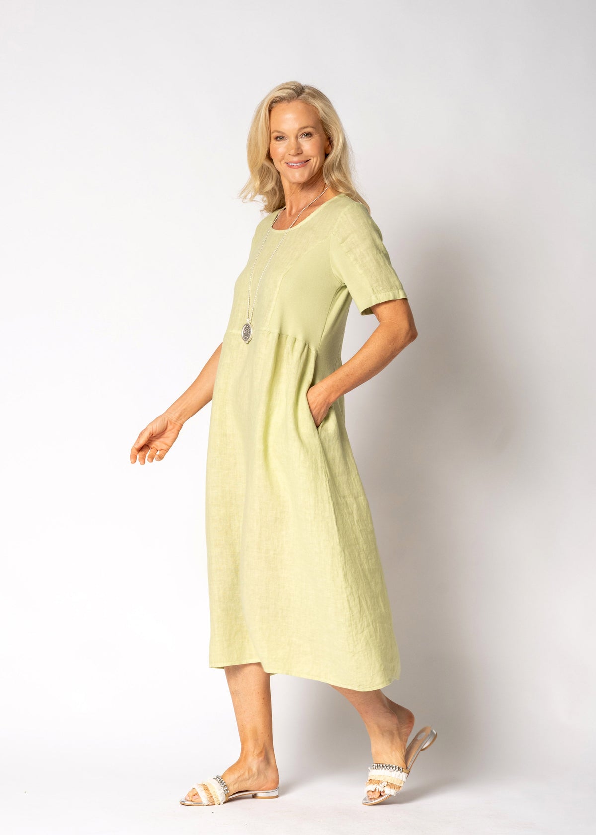 Zoraya Dress in Lily Green