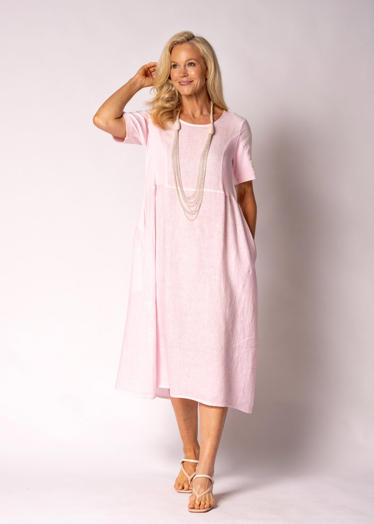 Zoraya Dress in Modena Pink