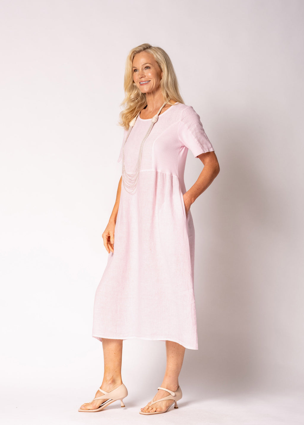 Zoraya Dress in Modena Pink
