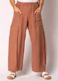 Olenna Linen Pants in Burnt Toffee