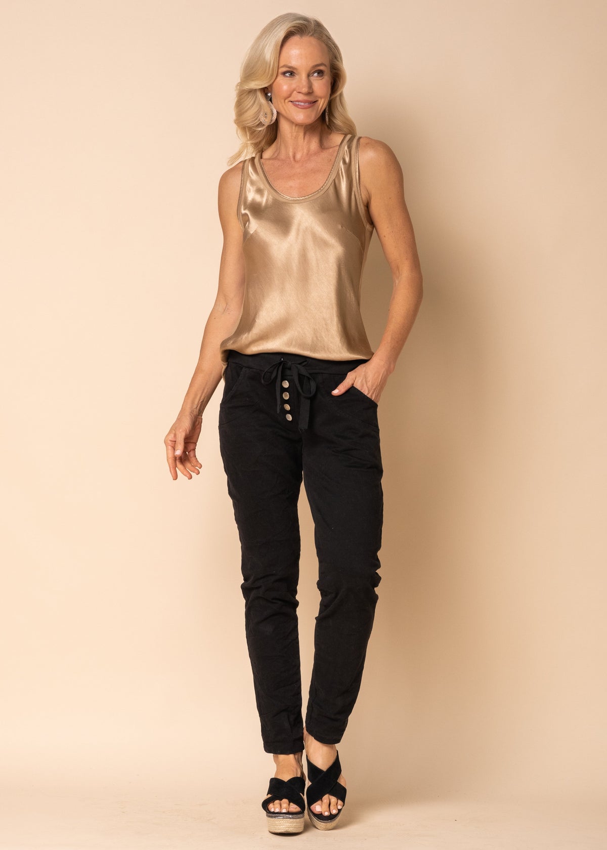 Claudia Pants in Onyx