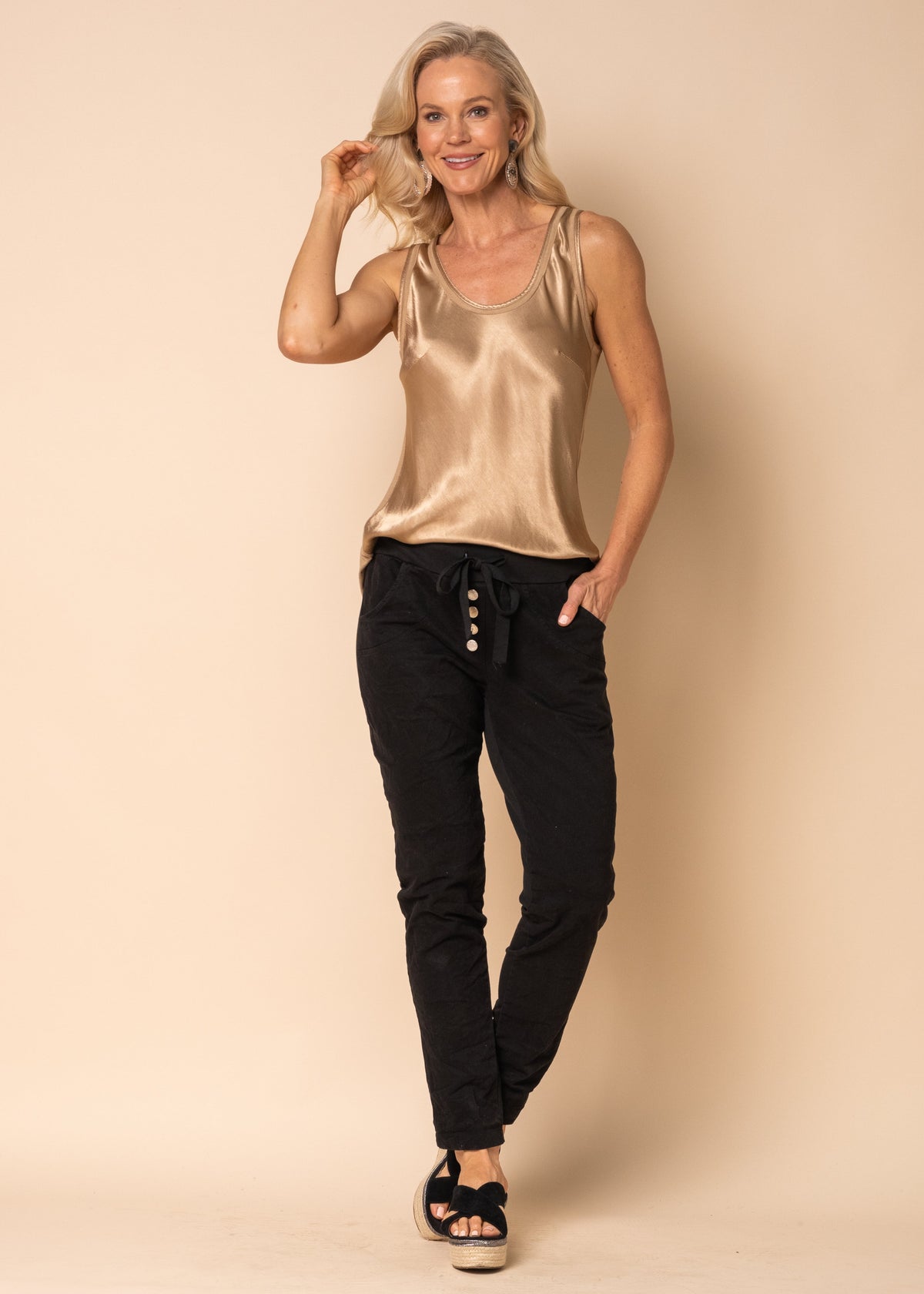 Claudia Pants in Onyx