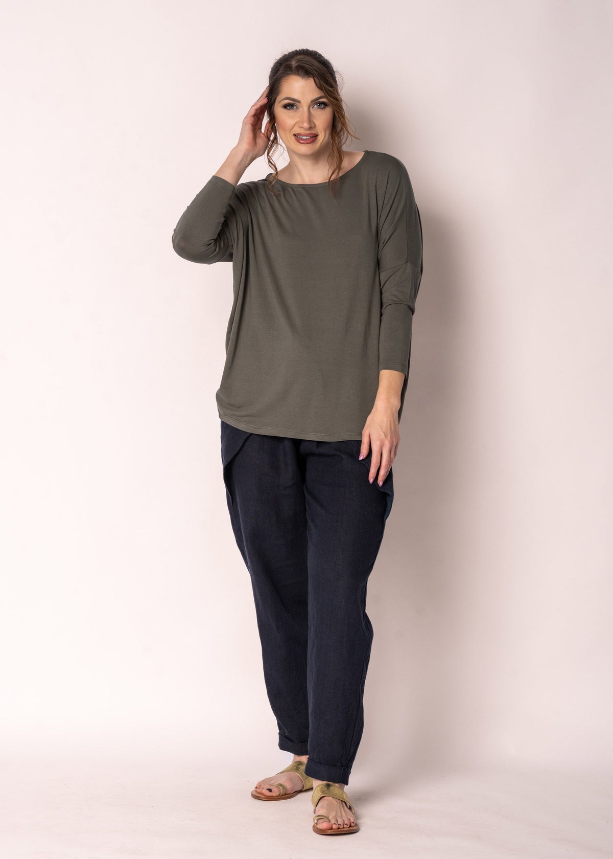 Adley Top in Khaki