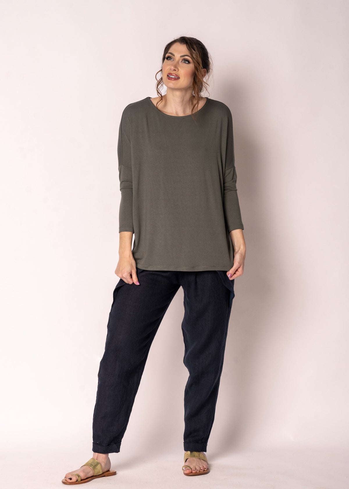 Adley Top in Khaki