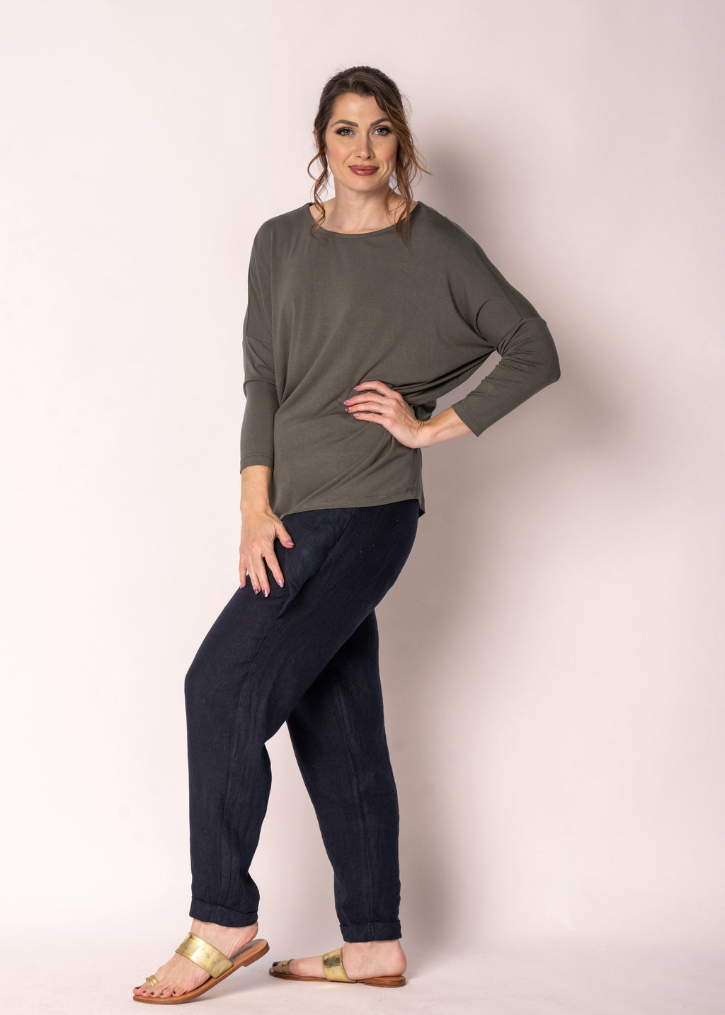 Adley Top in Khaki