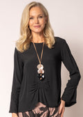 Heather Top in Onyx