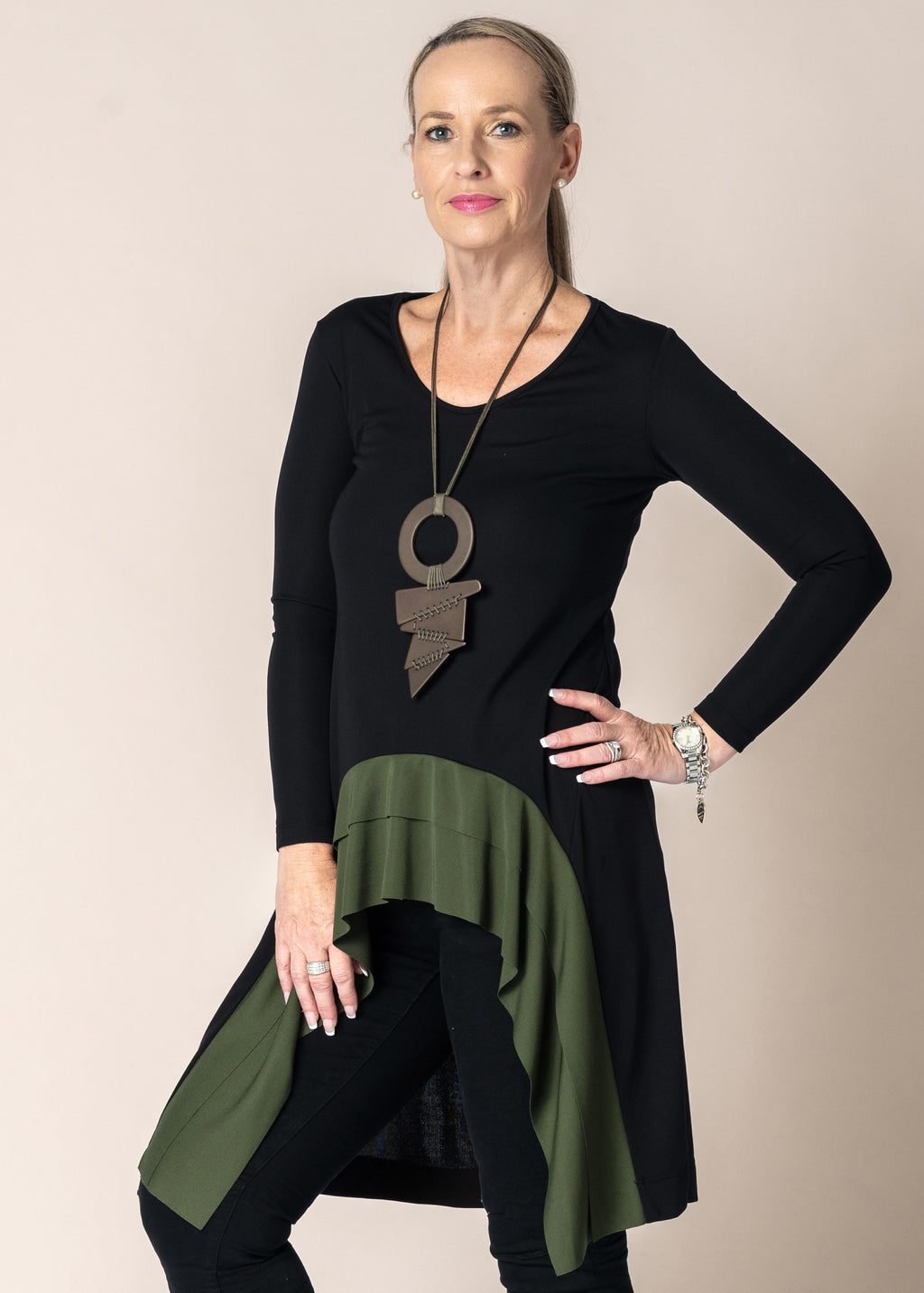 Maria Top in Khaki