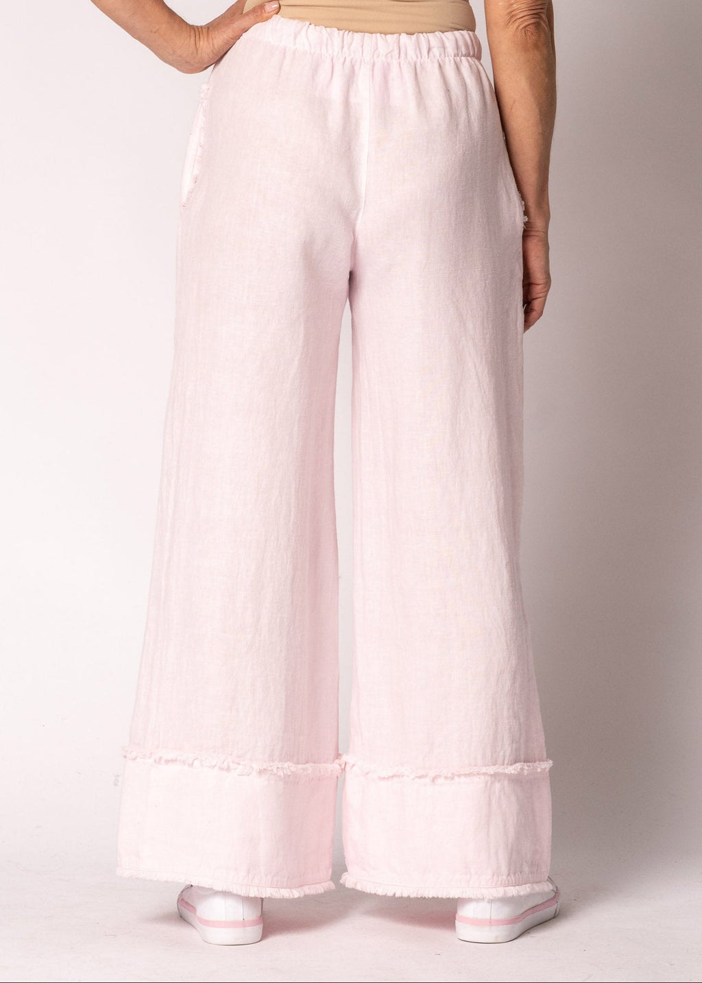 Mirren Linen Pants in Modena Pink