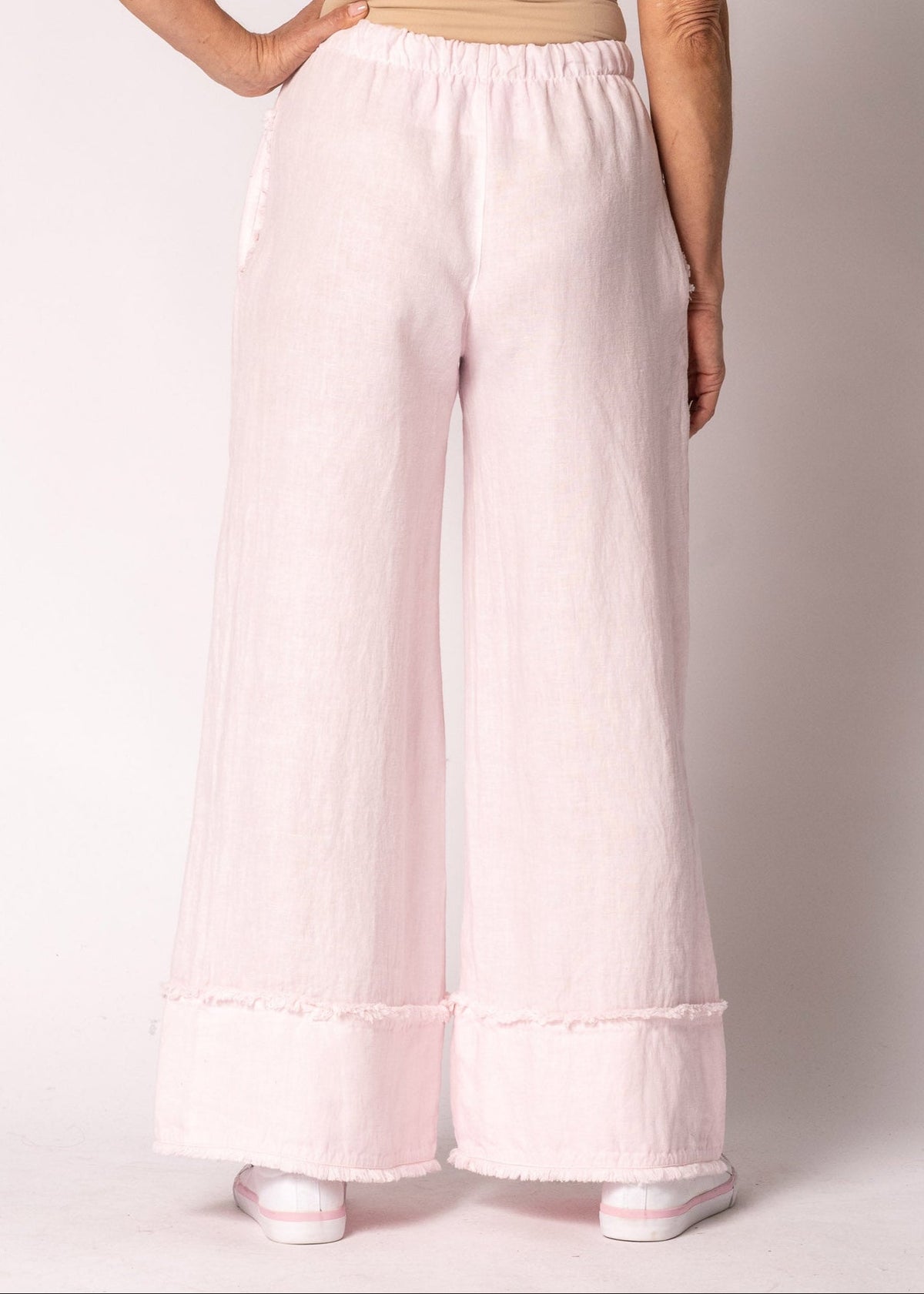 Mirren Linen Pants in Modena Pink