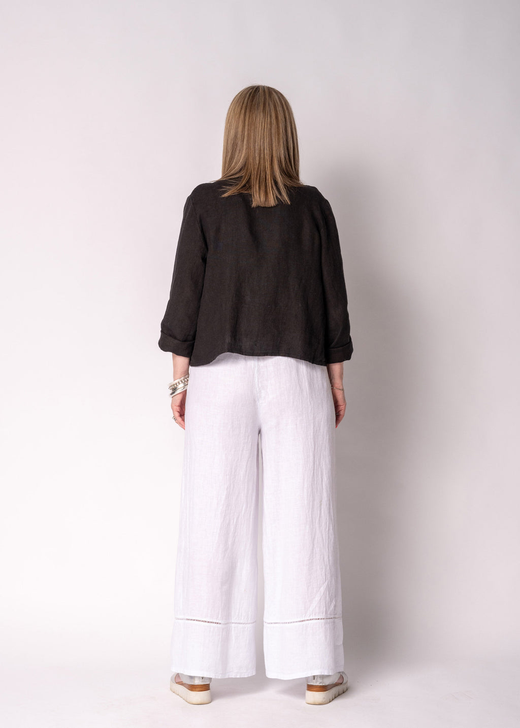 Zinnia Linen Jacket in Onyx