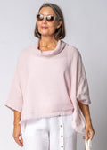Kiora Linen Top in Modena Pink